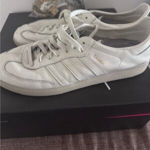 Adidas Samba White Leather Sneakers